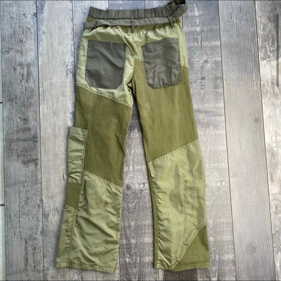 Hot & Delicious Buckle Zip Up Olive Green Cargo Pants, Size S - Picture 14 of 14